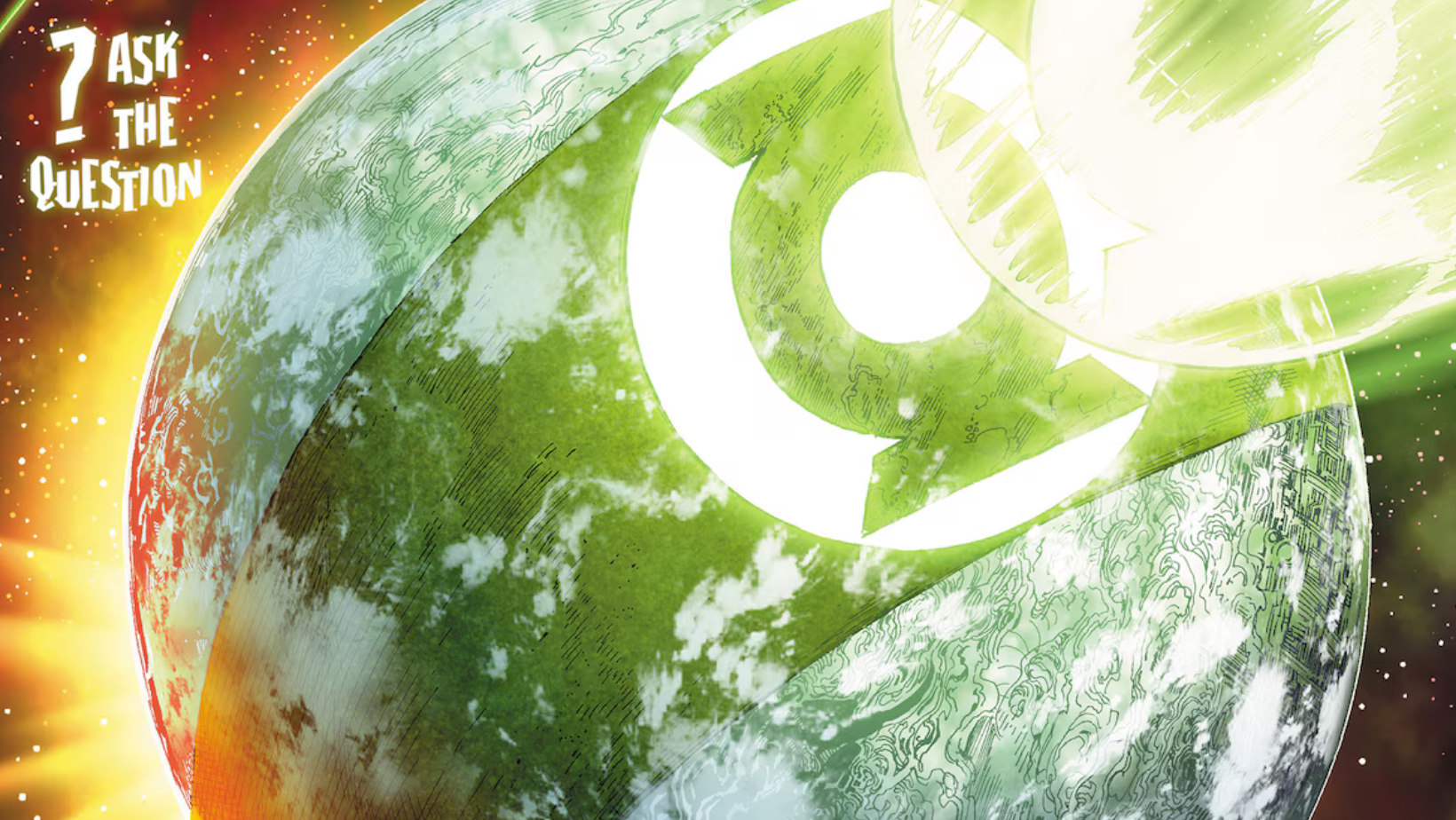 Mogo is a sentient, planet-sized member of the Green Lantern Corps in DC Comics (Image Source: DC Comics)