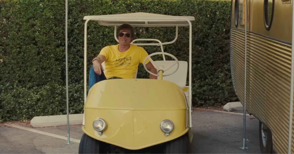 Brad Pitt as Cliff Booth in a still from 'Once Upon a Time in Hollywood' (Image Source: YouTube | Sony Pictures Entertainment)