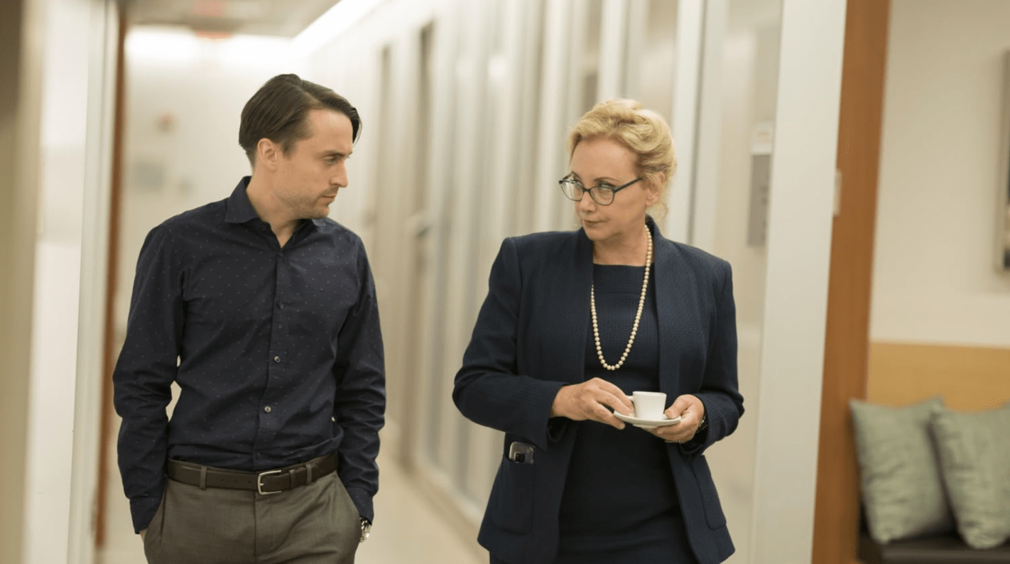 J. Smith-Cameron in a still from 'Succession' (Image Source: HBO)