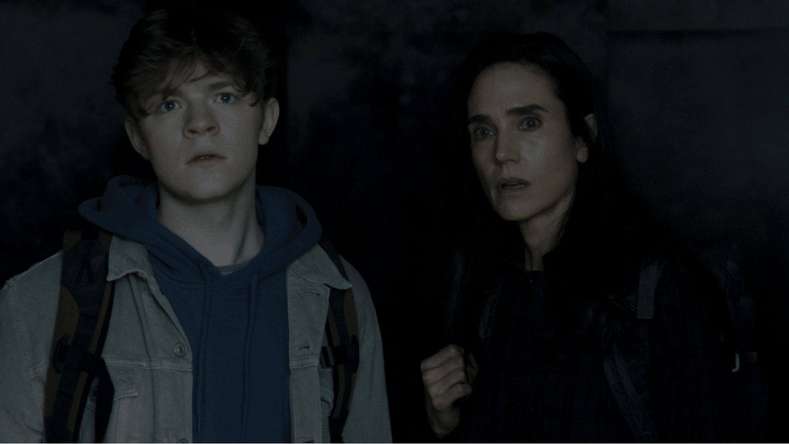 Oakes Fegley as Charlie Dessen and Jennifer Connelly as Daniela Dessen in 'Dark Matter' Season 2 Episode 1 (Image Source: Apple TV)