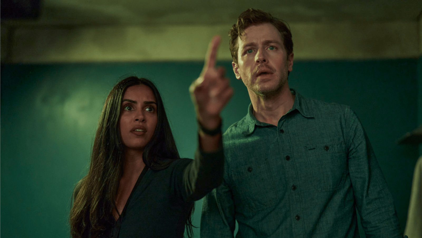A still of Ben and Saanvi from 'Manifest'