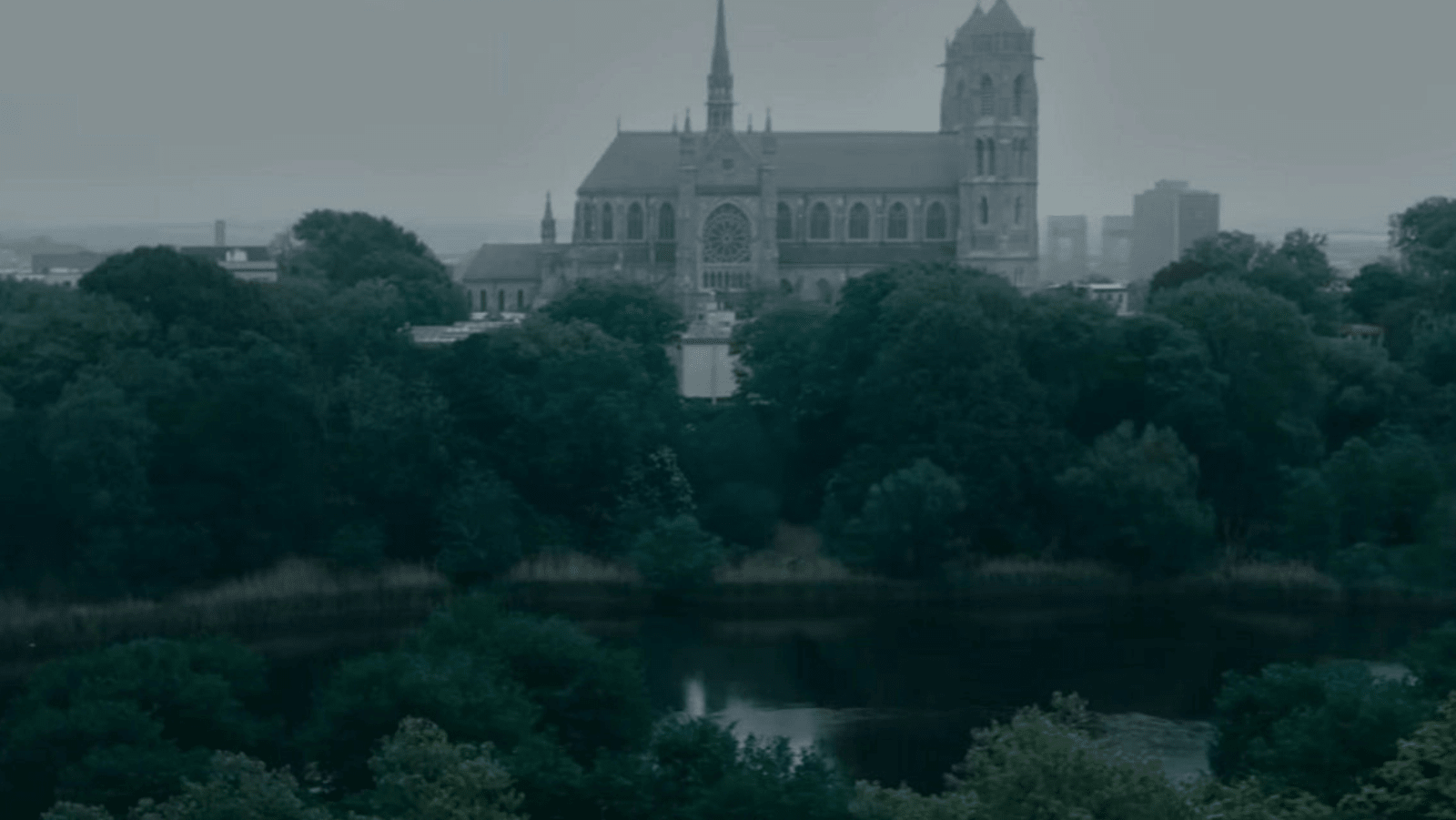 A still of Cathedral Basilica in 'The Whisper Man'