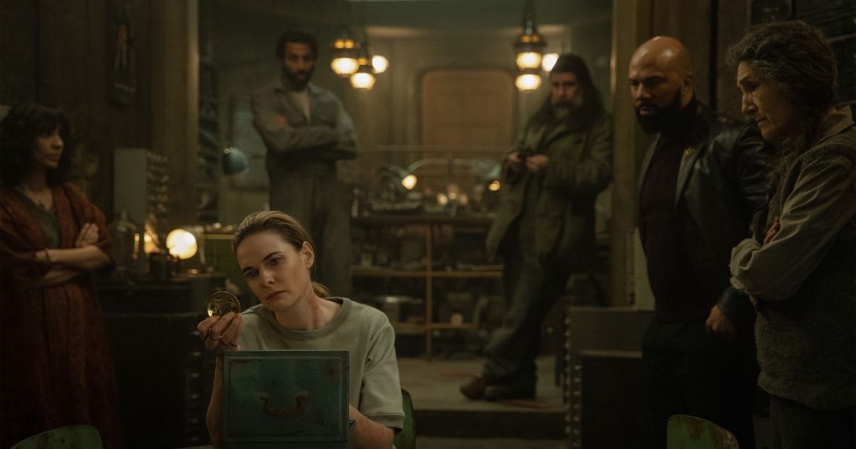 Rebecca Ferguson, Avi Nash, Rick Gomez, Common and Harriet Walter in ‘Silo’ Season 3 (Image Source: Apple TV Press)