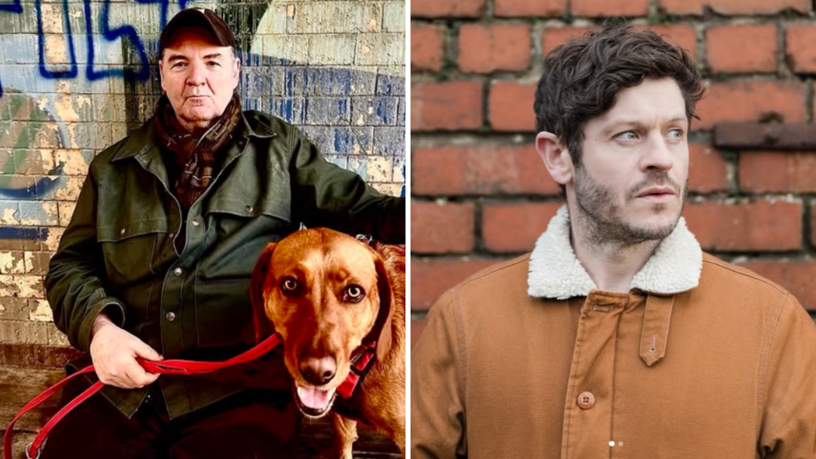Brendan Coyle (L) and Iwan Rheon pose in photos shared on Instagram (Image Source: Instagram | @brendc and @_iwanrheon)