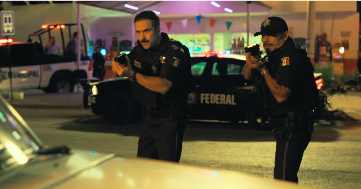 Alfonso Herrera as Carmona and  Noe Hernandez as Rosales in a still from 'Facing El Chapo'