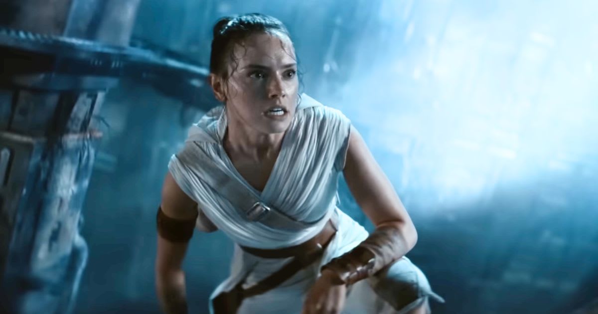 Daisy Ridley as Rey in a still from 'Star Wars: The Last Jedi'
