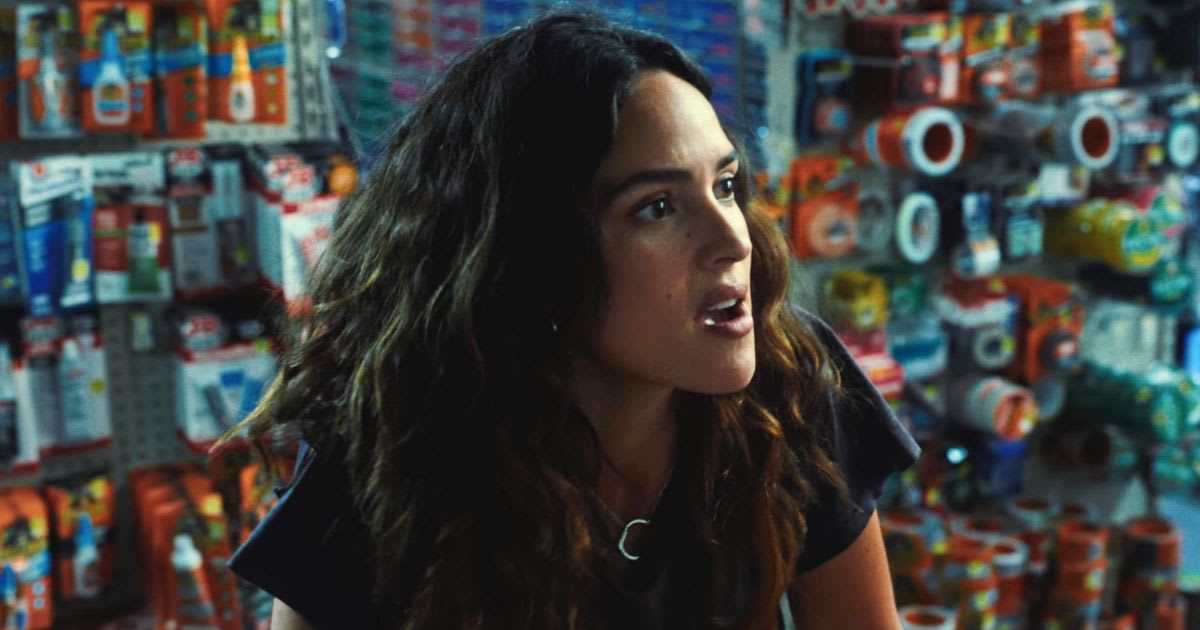 Adria Arjona as Celeste in a still from 'Onslaught'