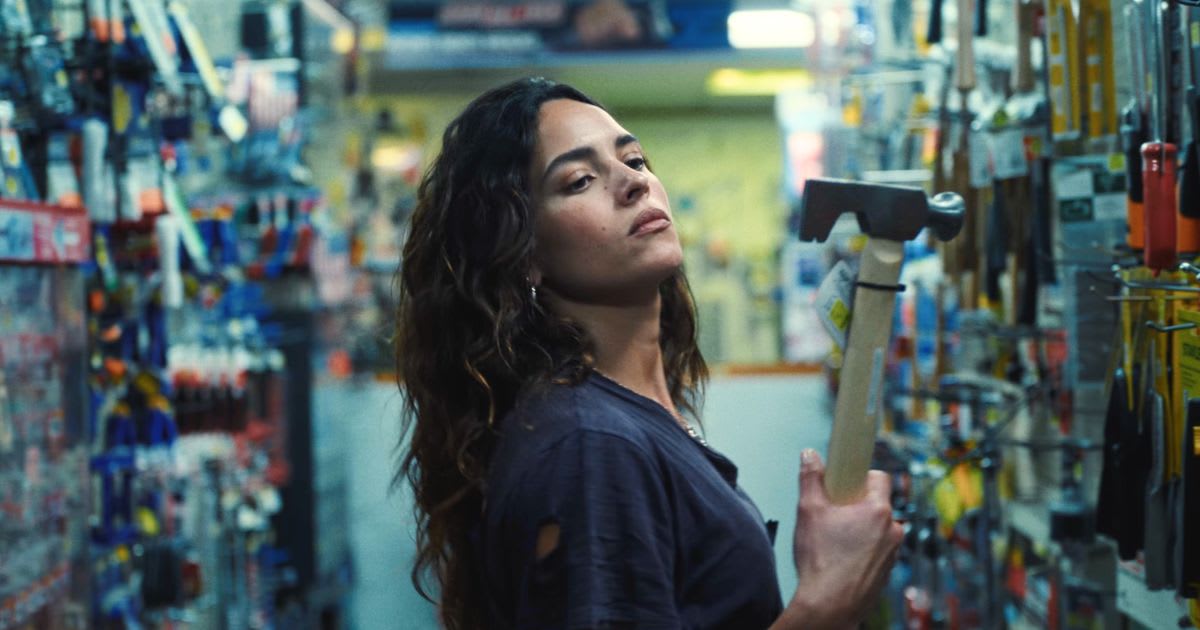 Adria Arjona as Celeste in a still from 'Onslaught' — (Cover Image Source: YouTube | A24)