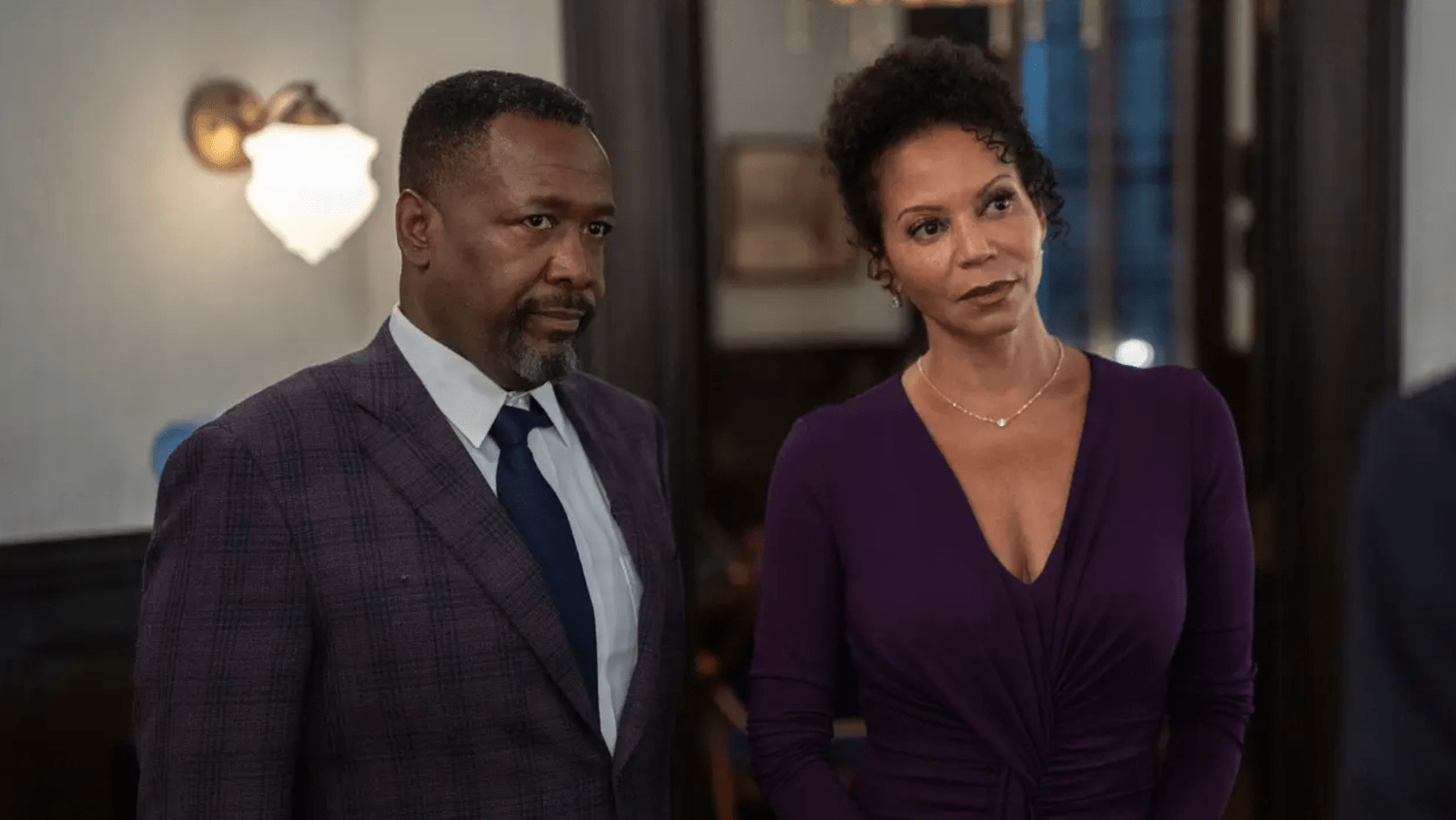 A still of Captain Wagner and Claudia from 'Crazy in Love'