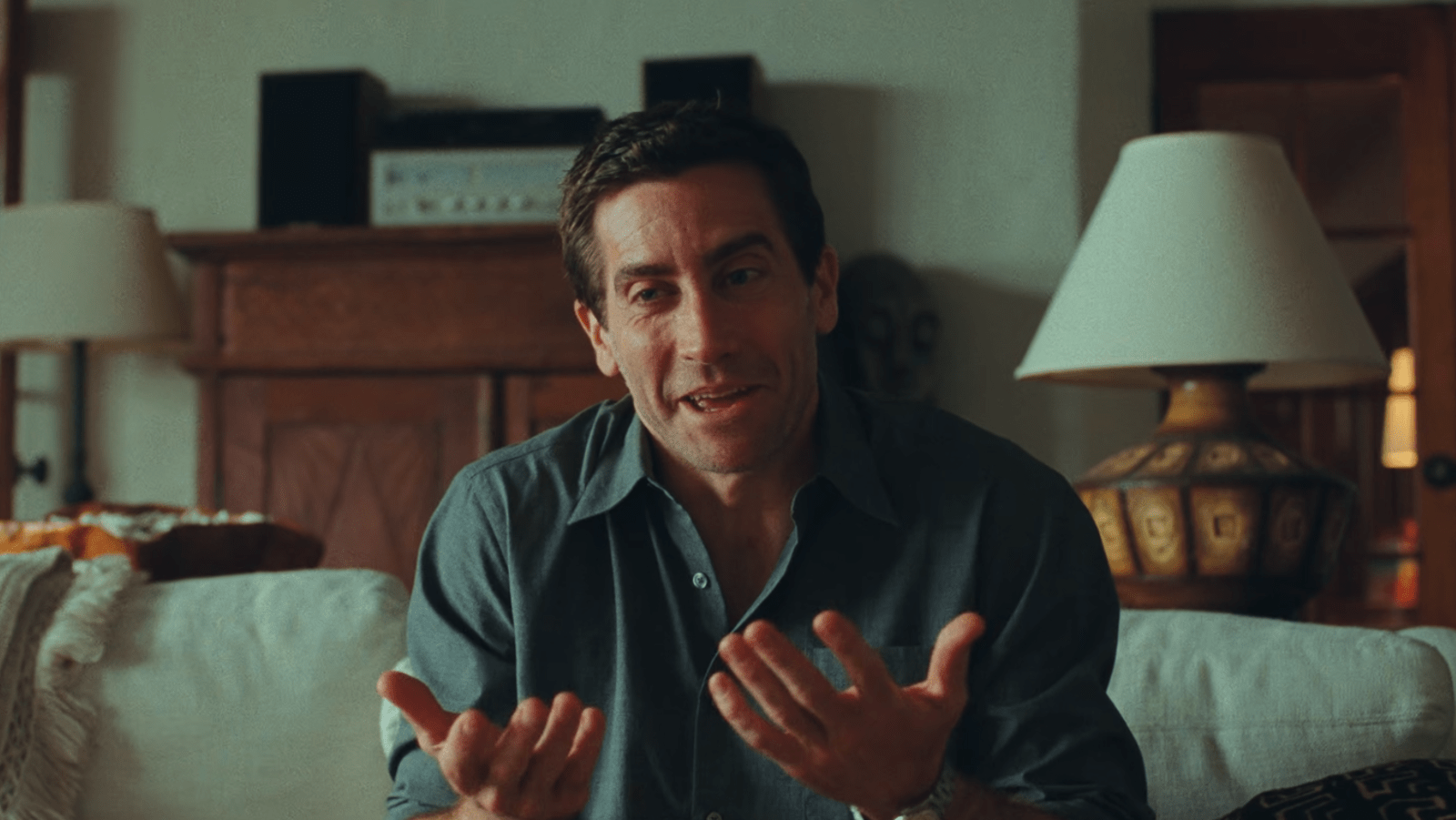 Jake Gyllenhaal as Tate Gordon in ‘Remain’ (Image Source: Warner Bros. Pictures)