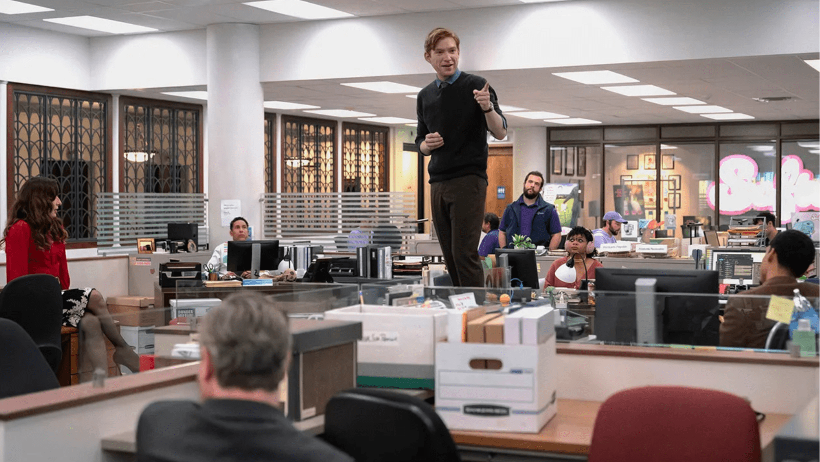 A still from 'The Paper'