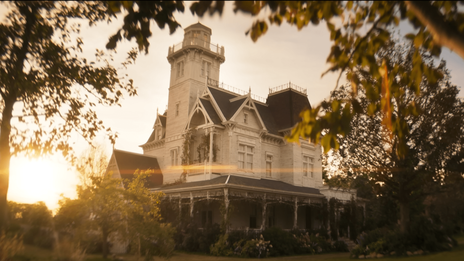 A Victorian house appears in a still from 'Practical Magic 2' (Image Source: Warner Bros. Pictures)