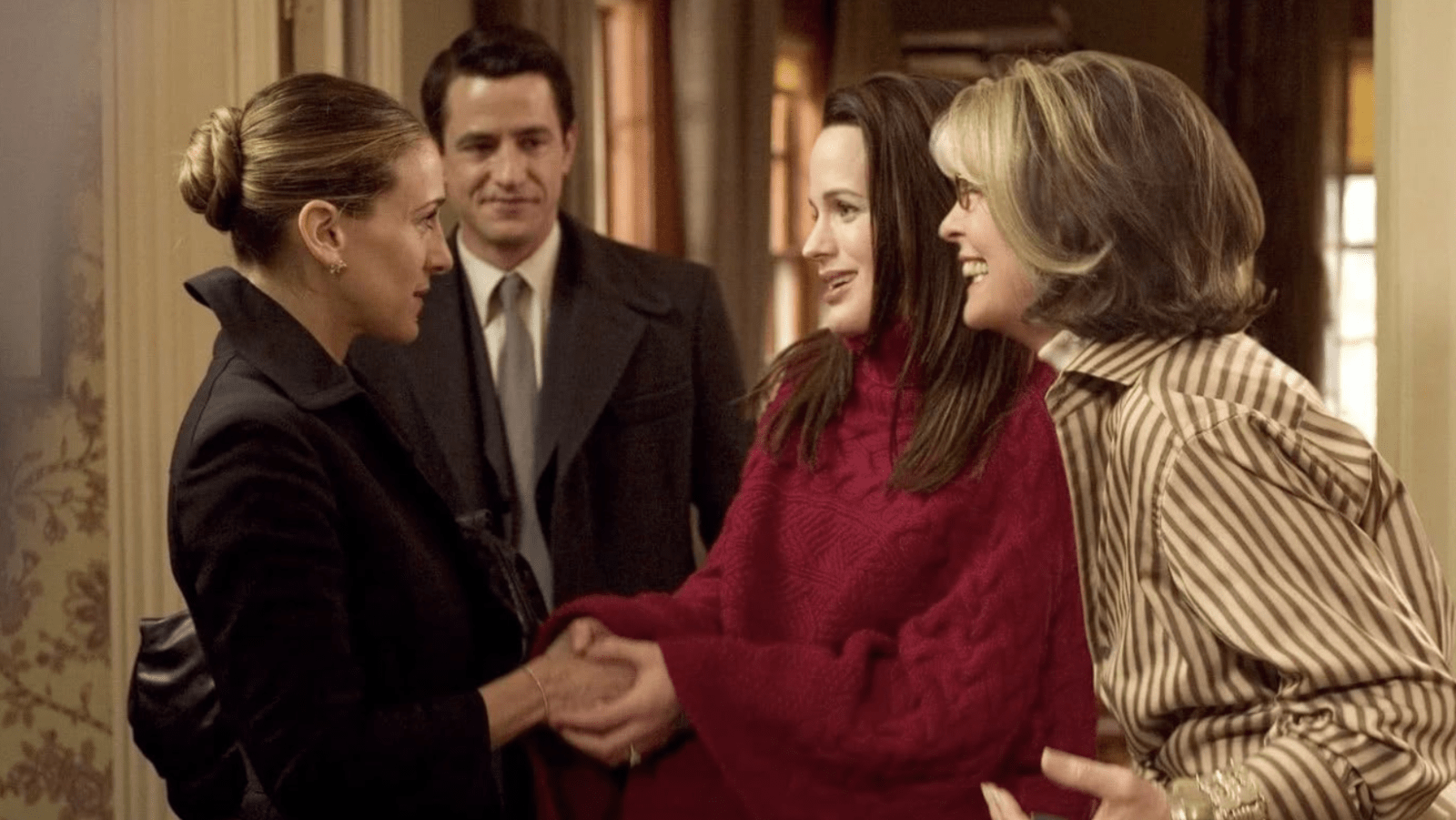 Sarah Jessica Parker, Dermot Mulroney, Claire Danes and Diane Keaton in ‘The Family Stone’ (Image Source: 20th Century Fox)