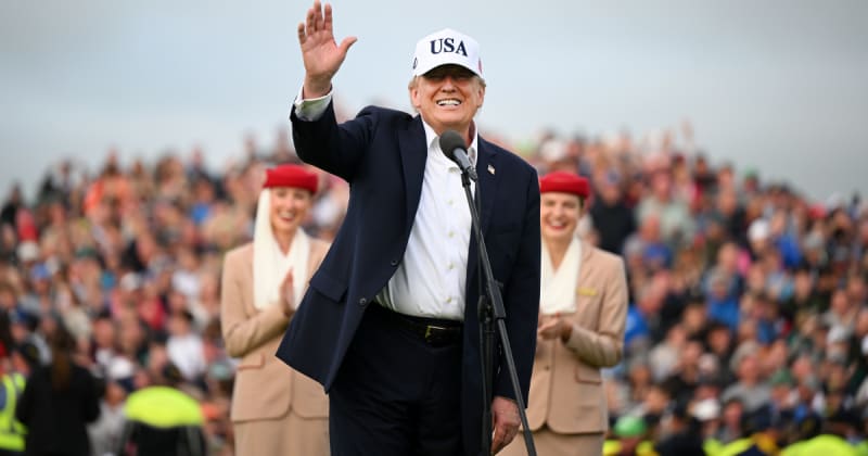 Irish Open crowd goes wild with USA chants after Trump drops surprise whiskey tariff move