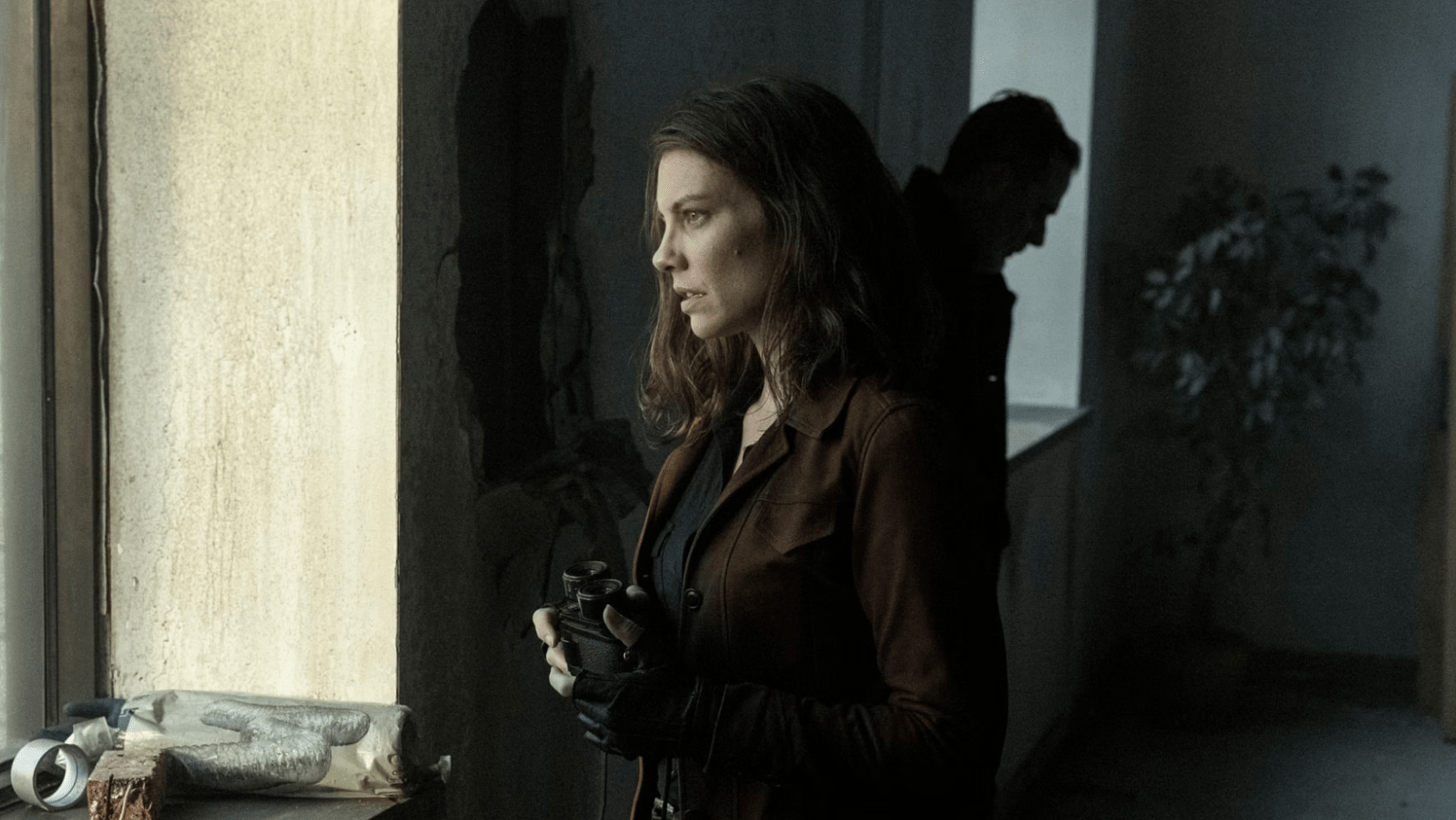 A still of Maggie and Negan from 'TWD: DC'