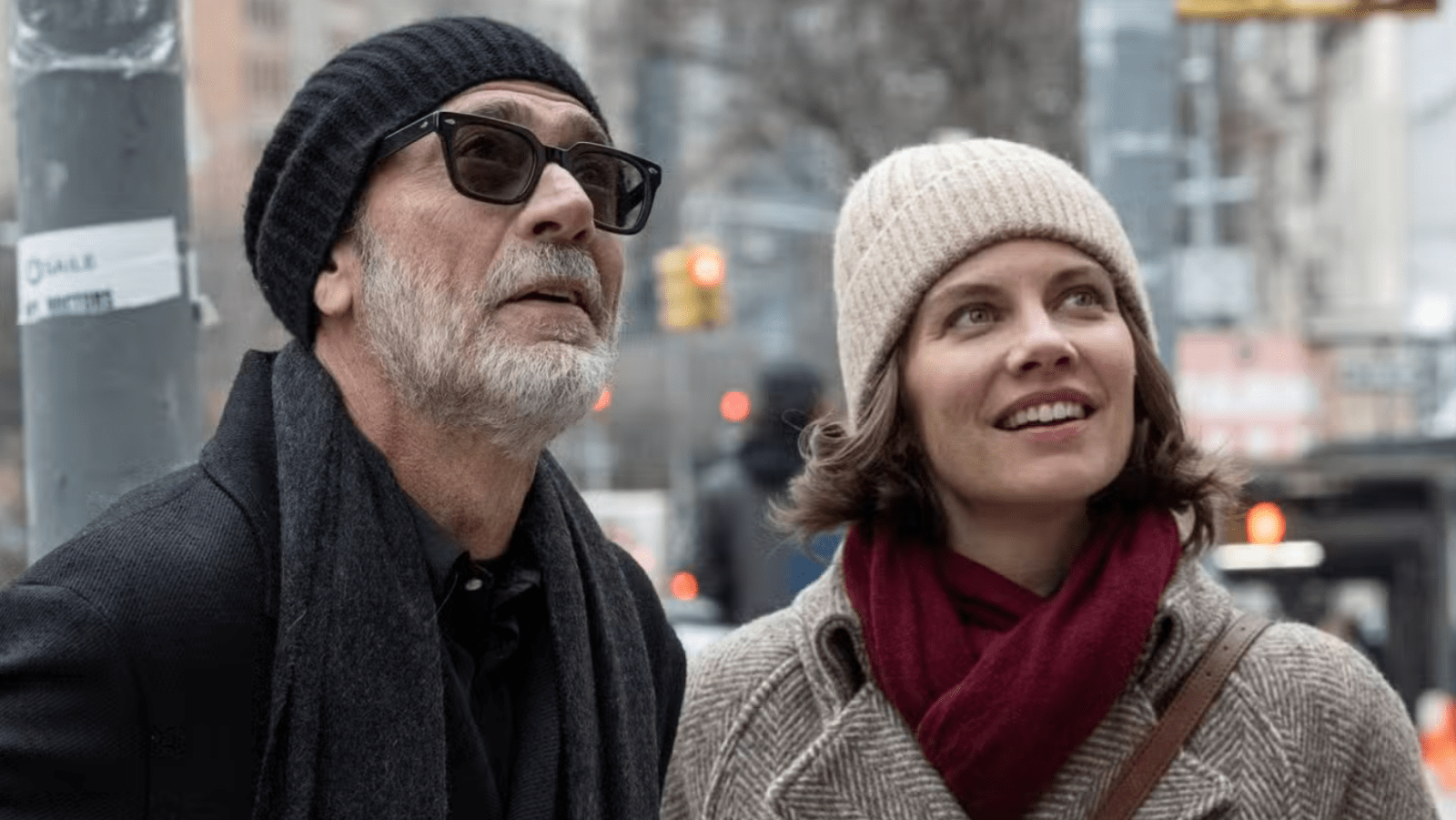 A still of Maggie and Negan in 'TWD: DC'