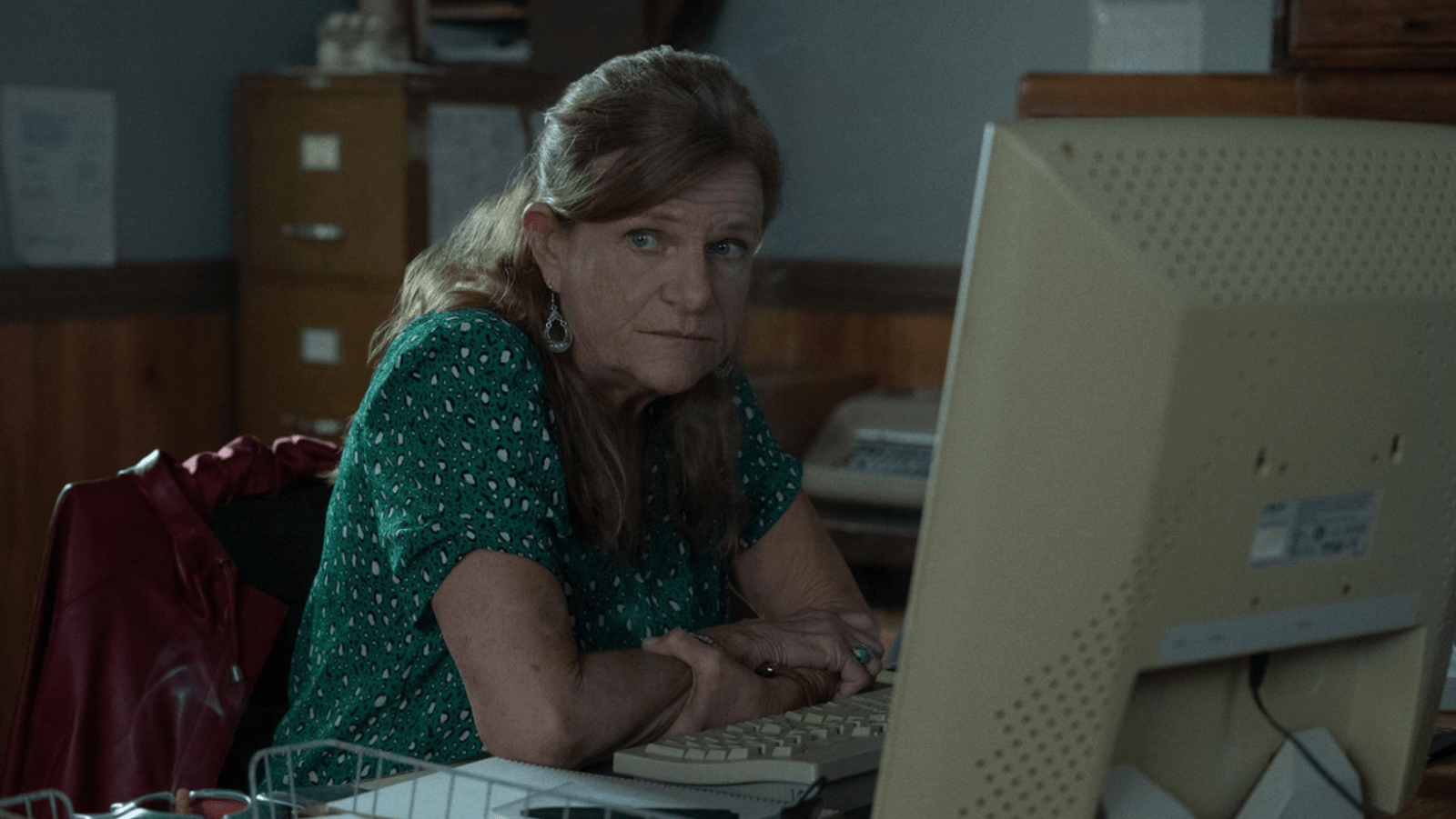 Dale Dickey as Rosemary in a still from ‘Widow’s Bay’ (Cover Image Source: Apple TV+).