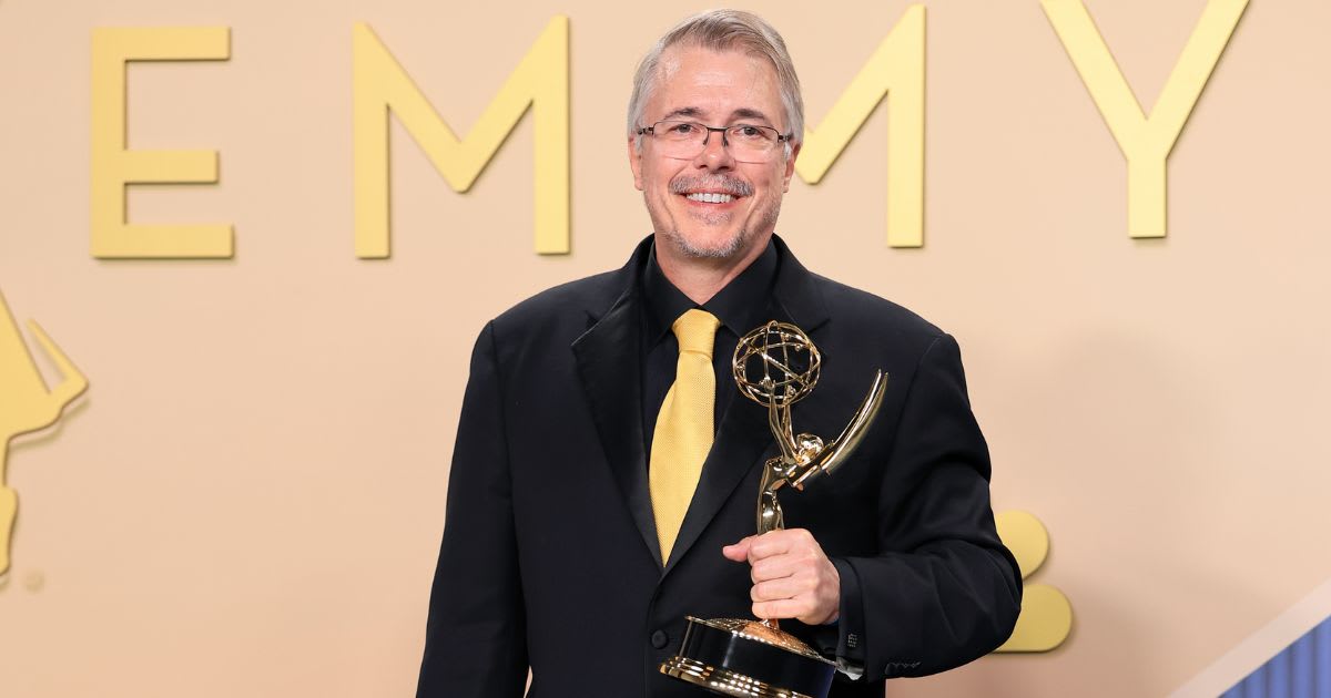 Vince Gilligan, winner of the Outstanding Writing for a Drama Series Award for