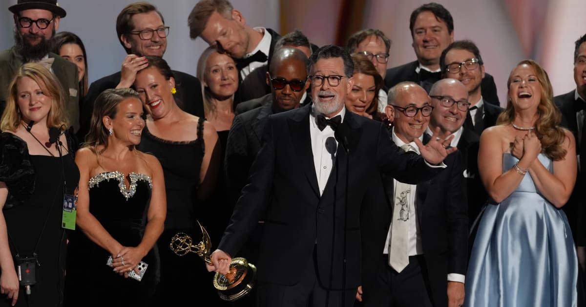 Stephen Colbert wins final Emmy for ‘The Late Show’ as he takes home major award