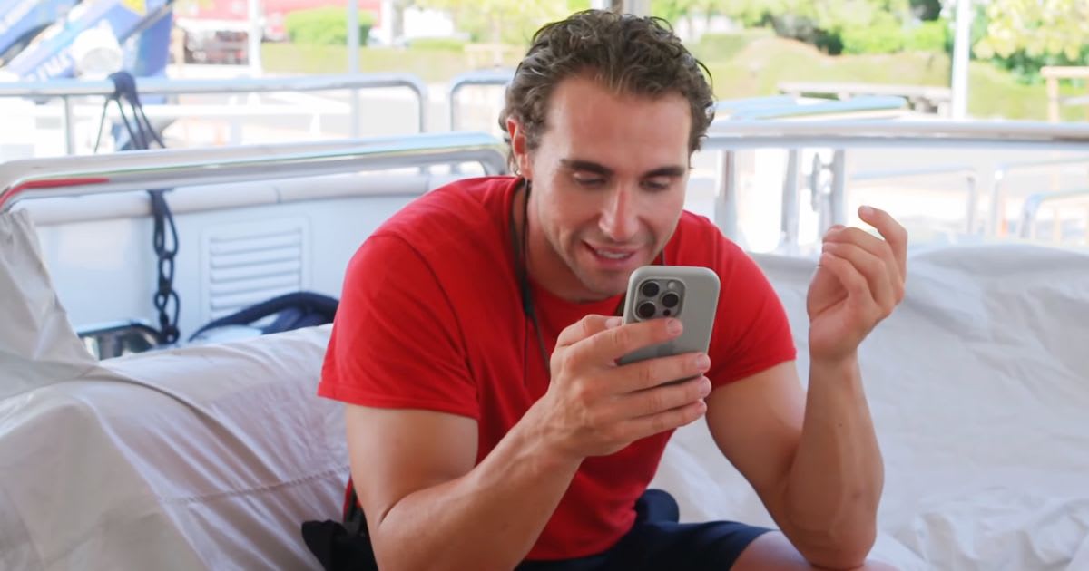 Joe Bradley in a still from 'Below Deck Mediterranean'