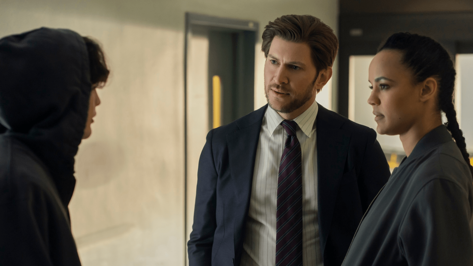 A still of Riley and Frances from 'Neagley'