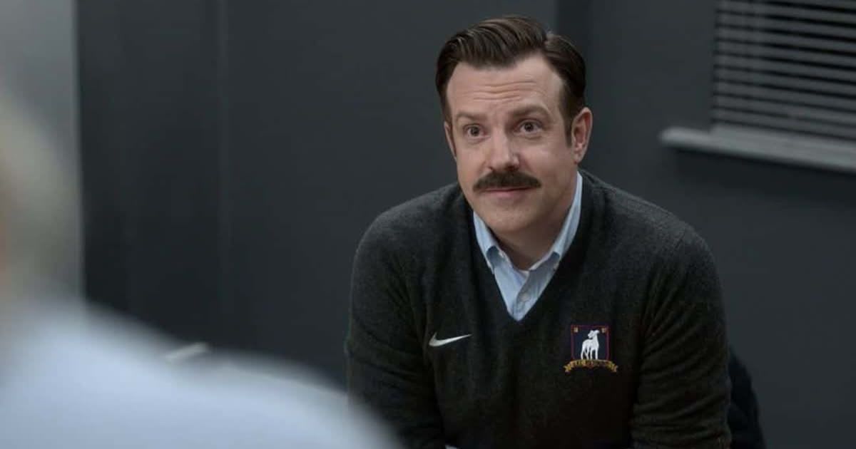 Jason Sudeikis in a still from 'Ted Lasso'