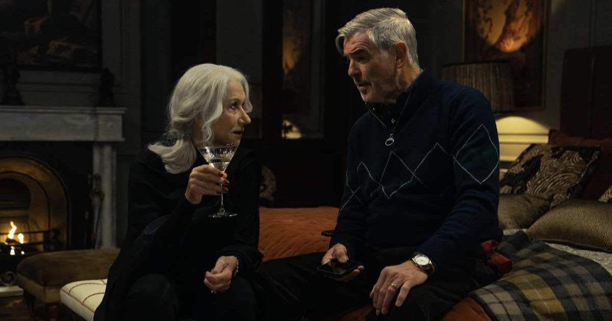 Pierce Brosnan and Helen Mirren in 'MobLand'