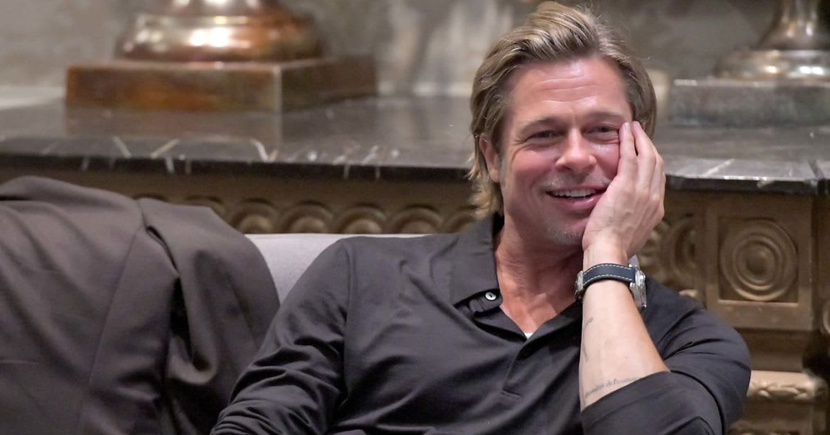 LOS ANGELES, CALIFORNIA - SEPTEMBER 24: Brad Pitt participates in the roundtable discussion during the Breitling Summit on September 24, 2019 in Los Angeles, California