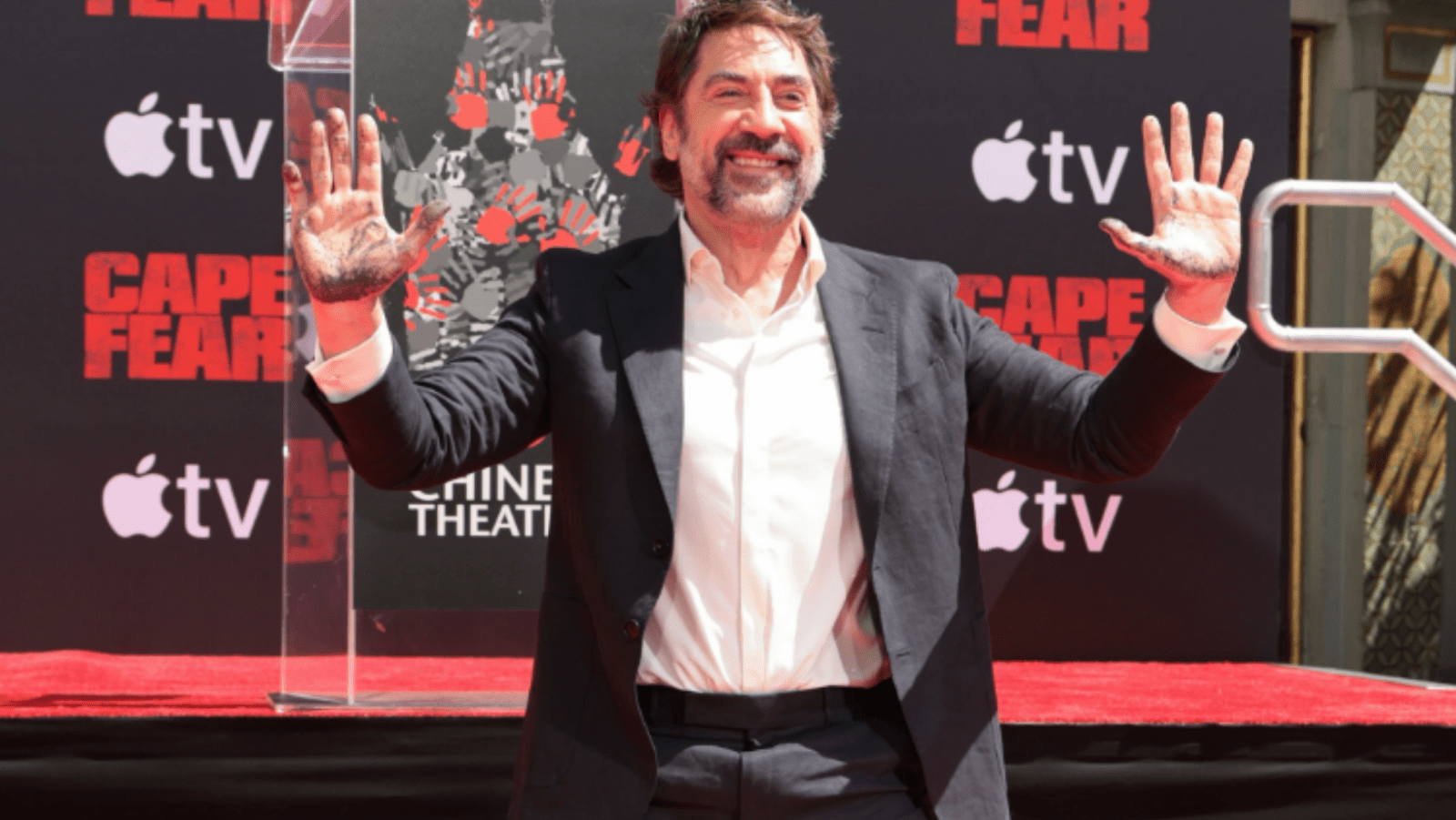 Javier Bardem posing for camera