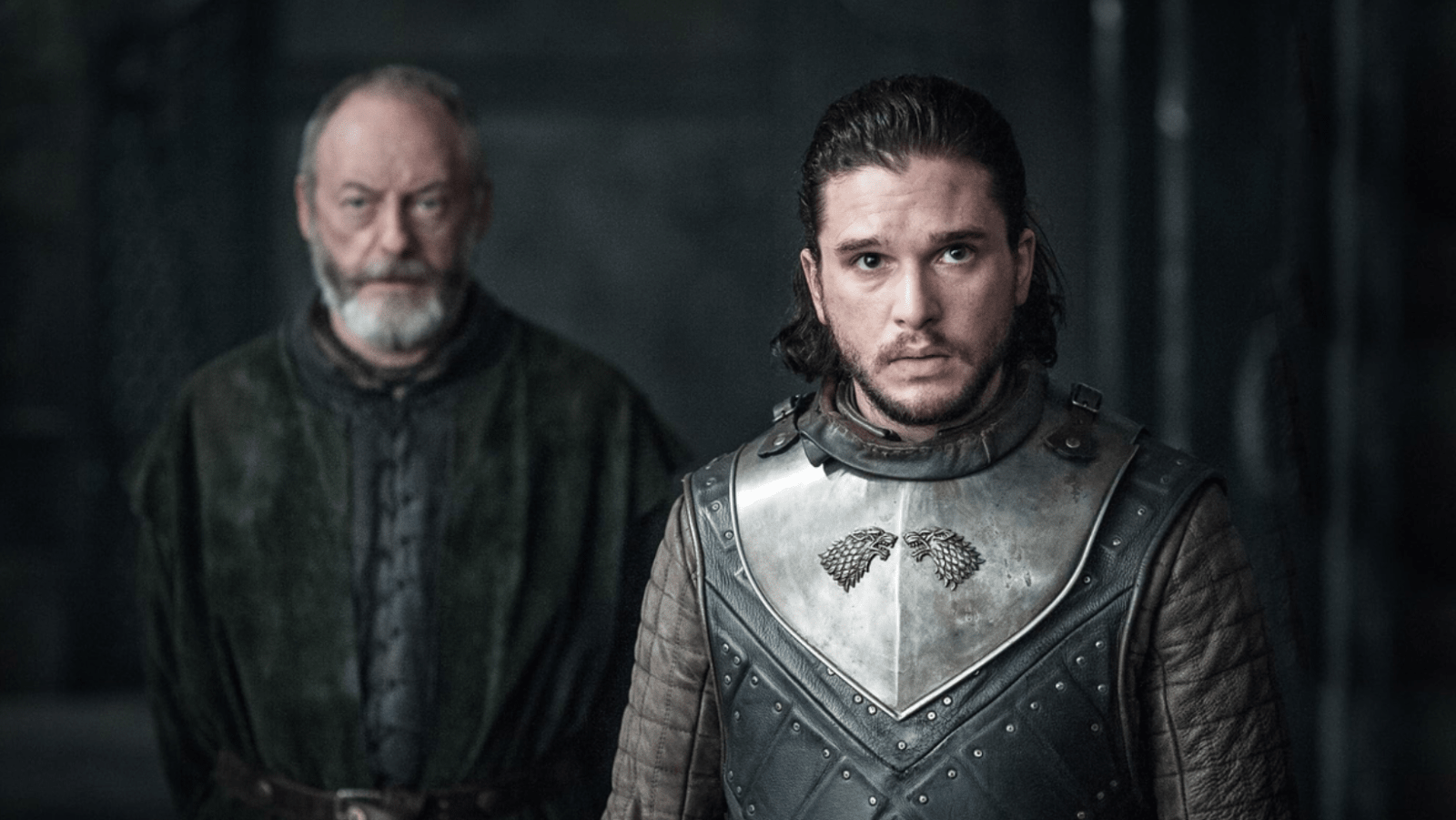 Liam Cunningham as Davos Seaworth and Kit Harington as Jon Snow in ‘Game of Thrones’ Season 7 (Image Source: HBO)