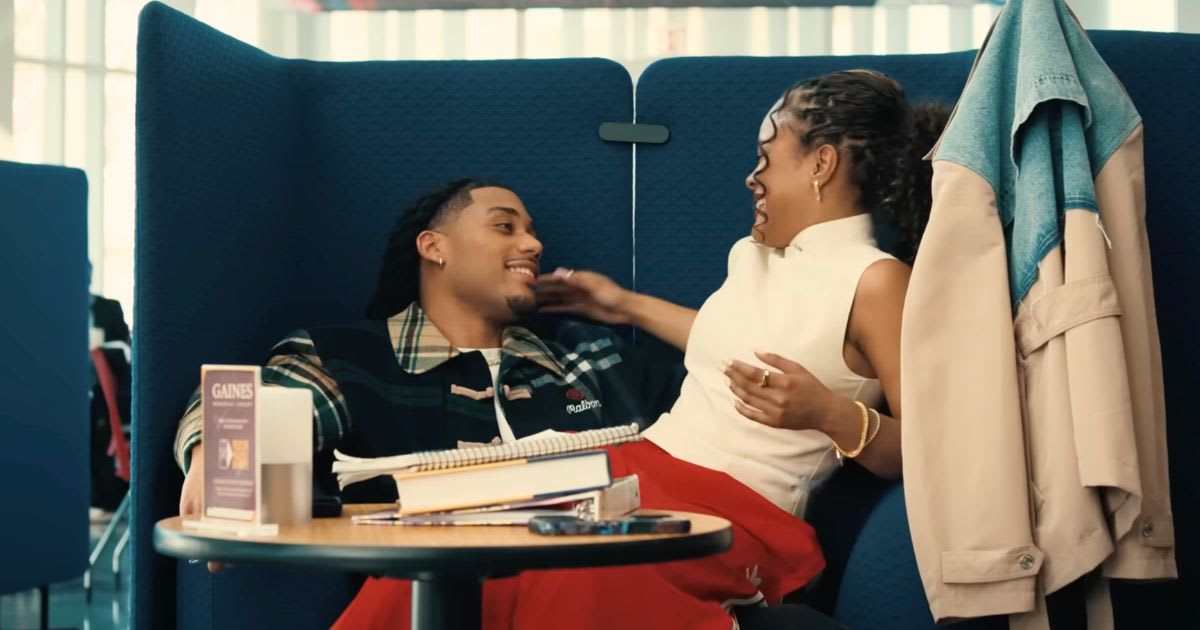 Cornell Young IV as Shaquille Johnson and Maleah Joi Moon as Deborah Wayne in a still from 'A Different World'