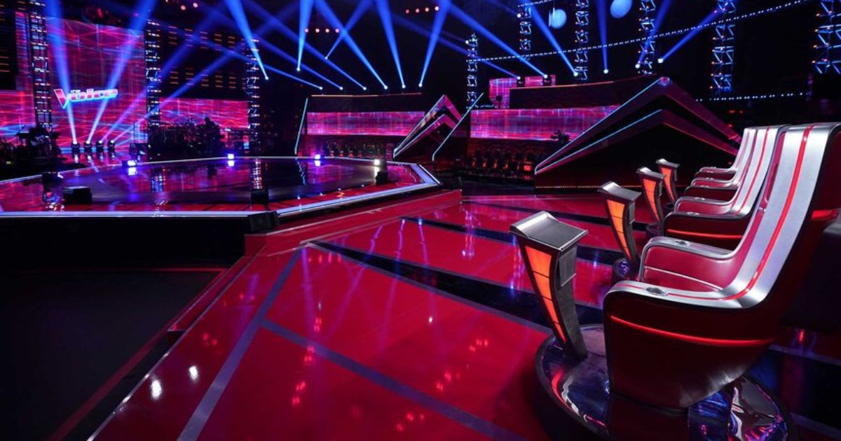 A still from 'The Voice' set