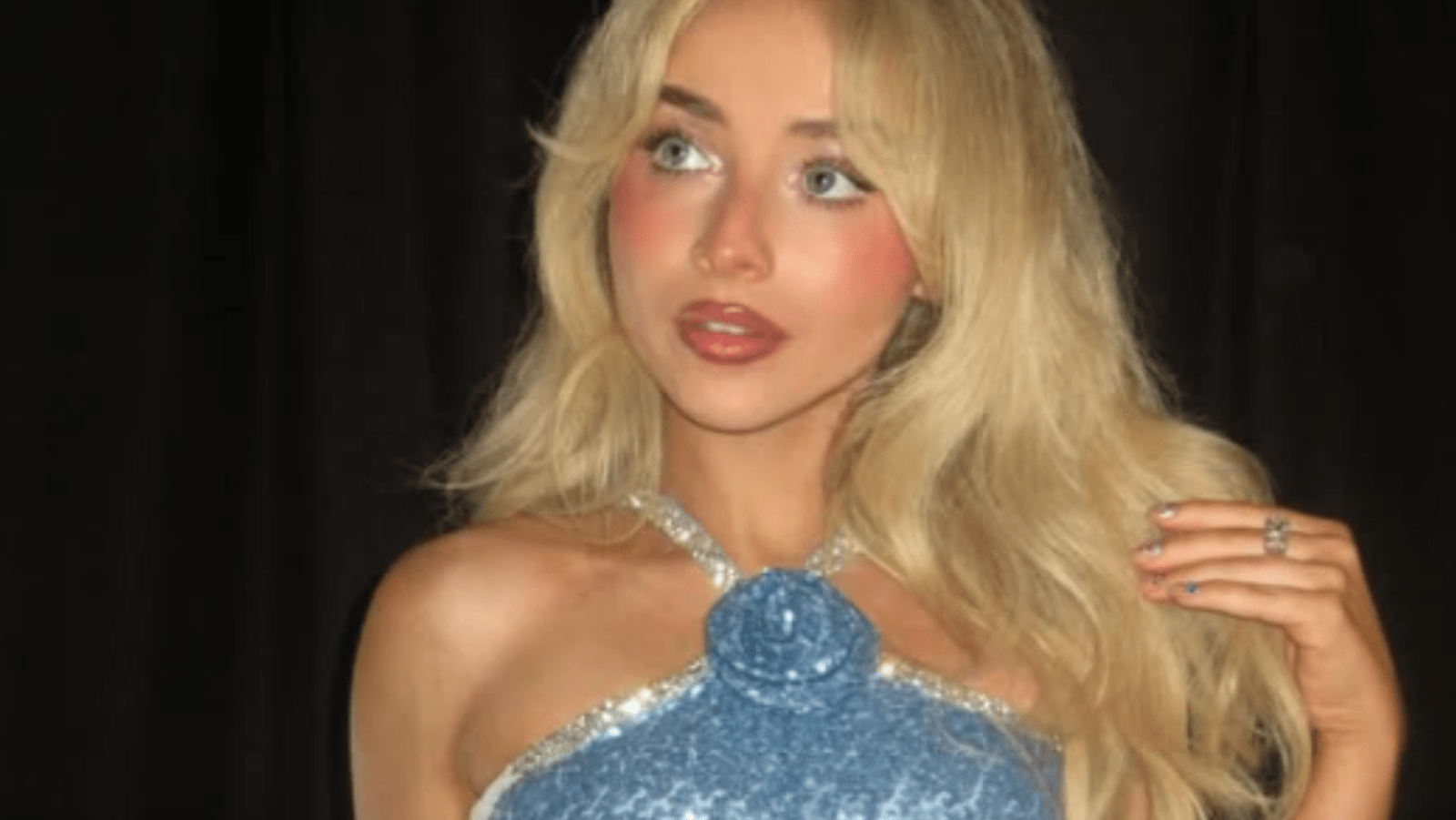 Sabrina Carpenter posing for the camera