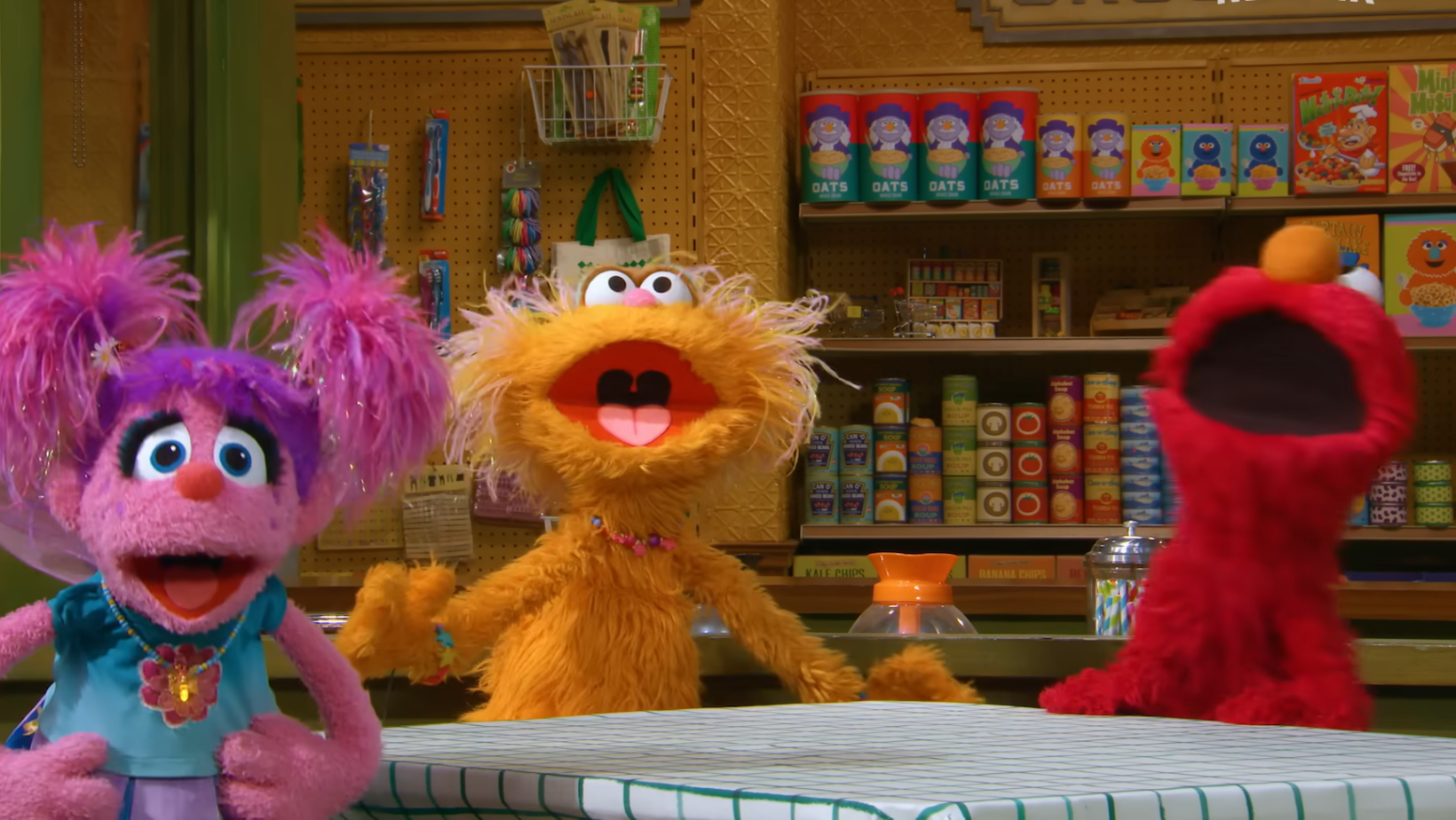 Abby Cadabby, Zoe and Elmo appear together in a scene from ‘Sesame Street’ (Image Source: YouTube | Netflix Jr.)