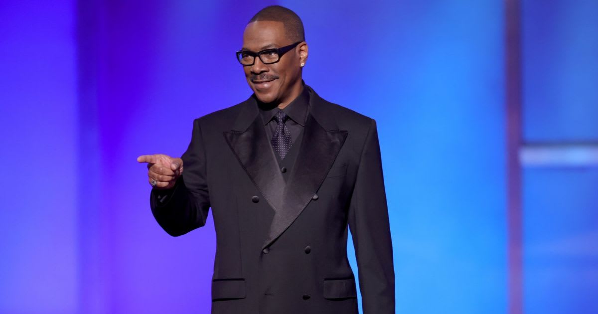 Eddie Murphy speaks onstage during the 51st AFI Lifetime Achievement Award: A Tribute Celebrating Eddie Murphy at Dolby Theatre on April 18, 2026, in Los Angeles, California. (Photo by Kevin Winter/Getty Images)