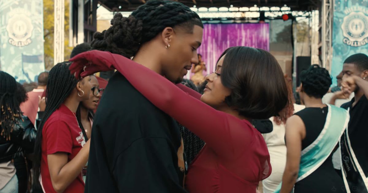 Cornell Young IV as Shaquille Johnson and Maleah Joi Moon as Deborah Wayne in a still from 'A Different World'