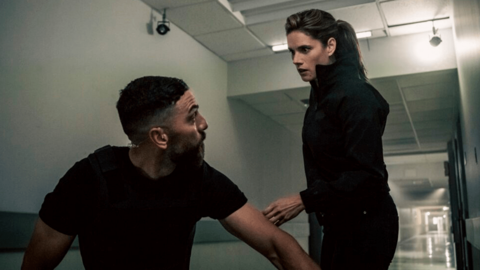 A still of OA and Maggie from 'FBI'