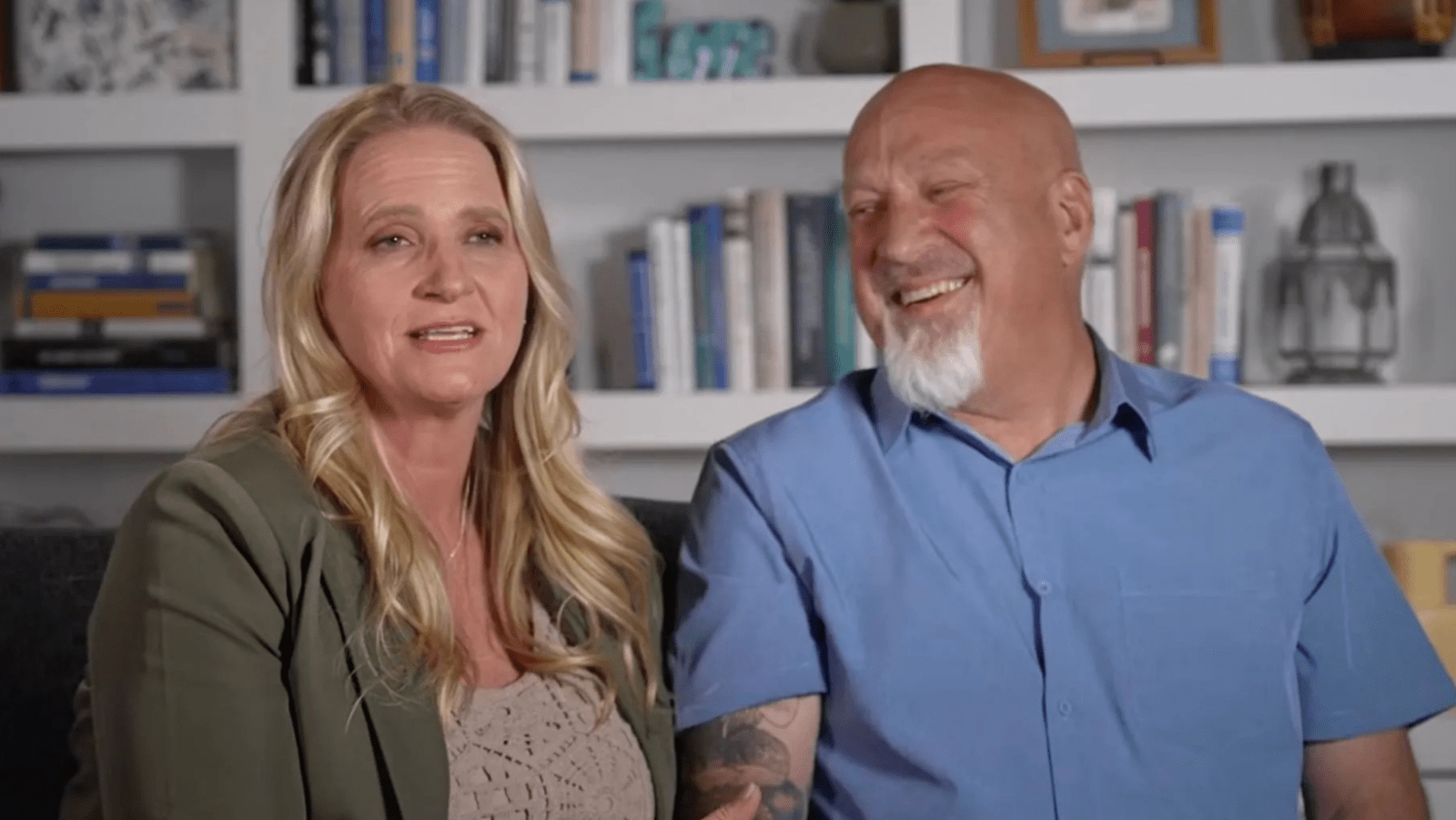 A still of Christine and David from 'Sister Wives'
