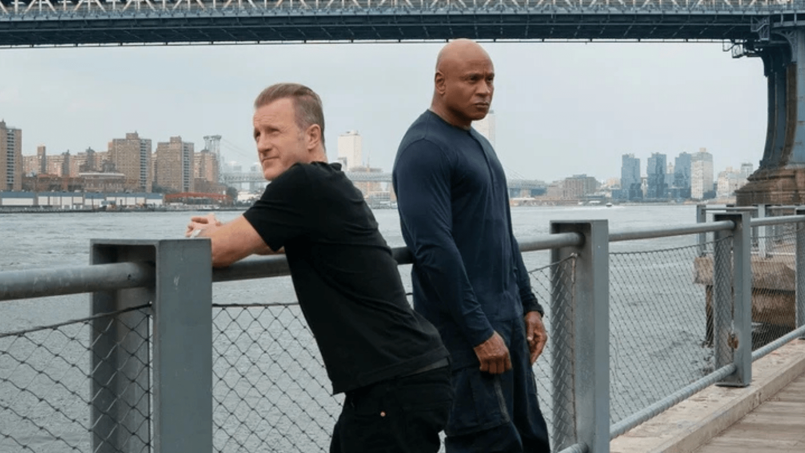 A still of Sam and Nick from 'NCIS: New York'