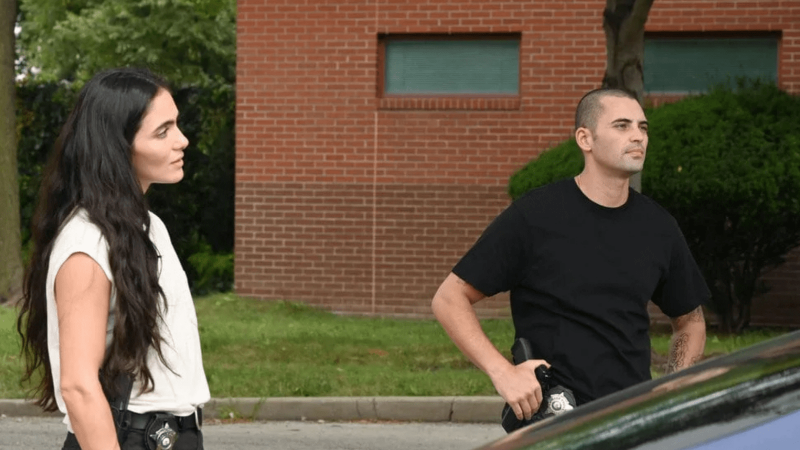 A still of Torres and Imani from 'Chicago PD'