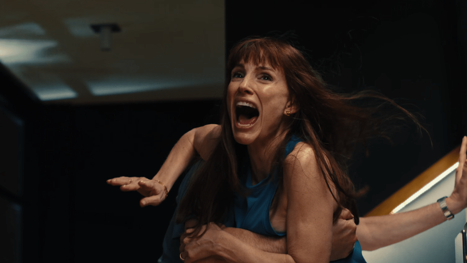 Jessica Chastain screams in a scene from the ‘Other Mommy’ trailer (Image Source: YouTube | Universal Pictures)