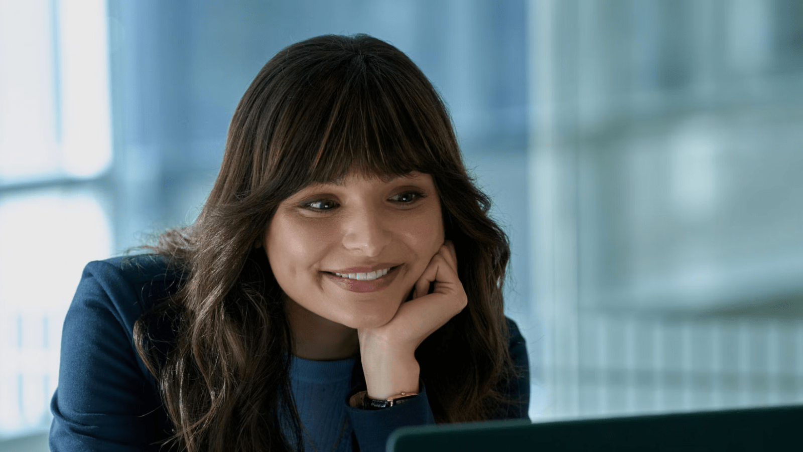 A still of Mel from 'Tracker'