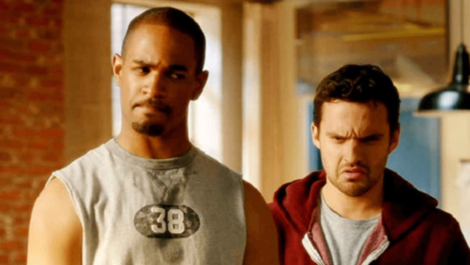 A still of Nick and Coach from 'New Girl'