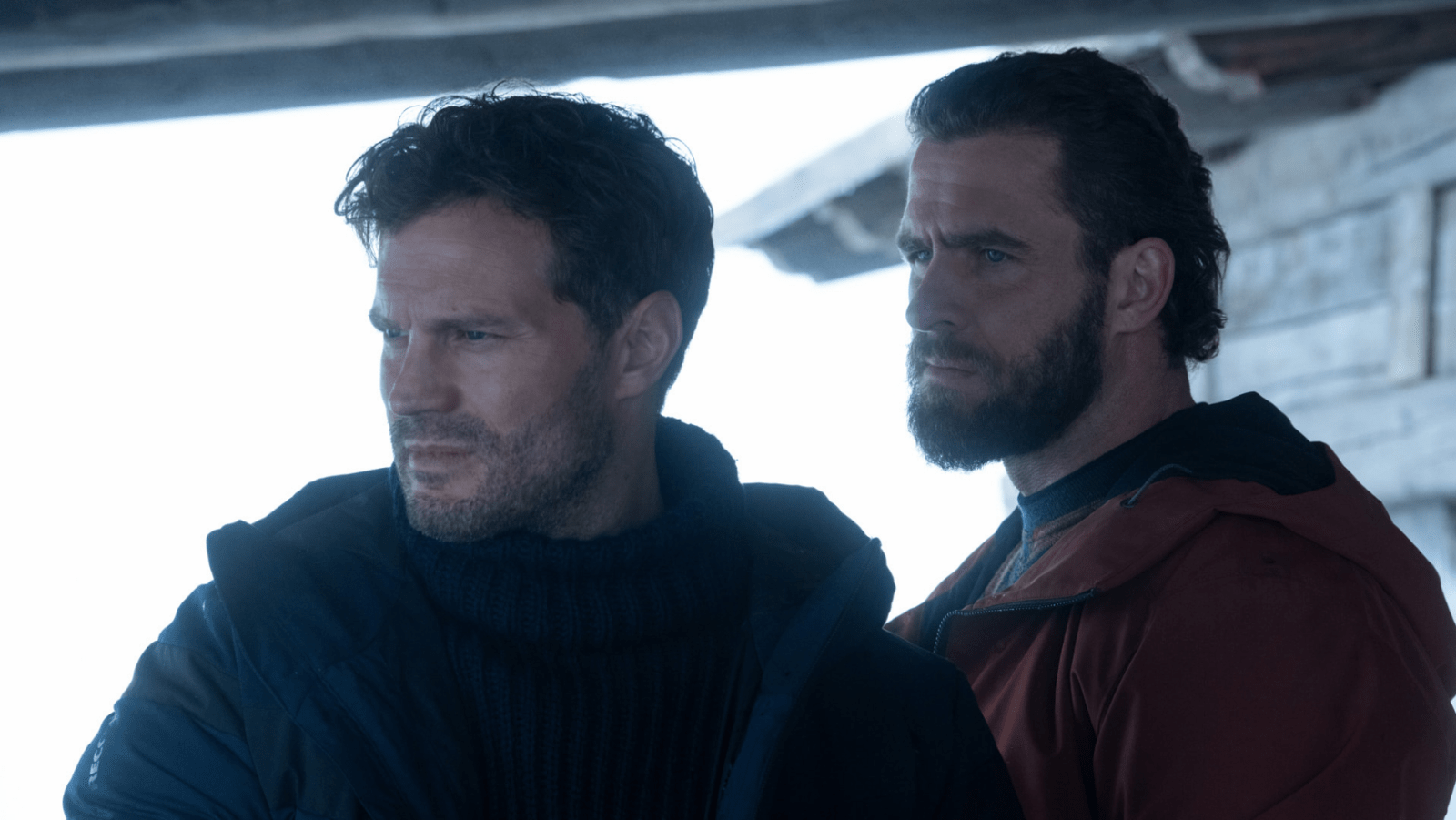 Jamie Dornan plays an American career criminal with Jack Kesy  in ‘12 12 12’ (Image Source: Apple TV)