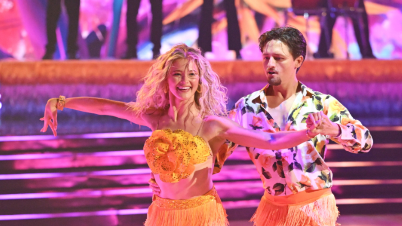 A still of Connor and Rylee from DWTS